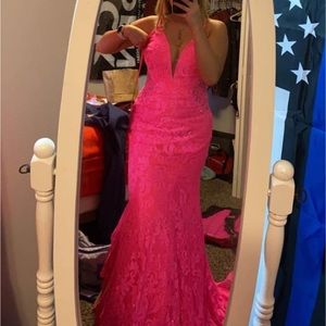 jovani pink prom dress